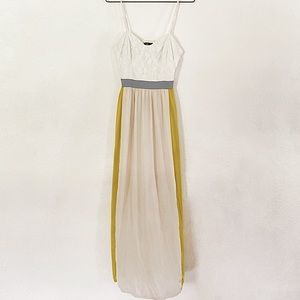 C. Luci lace top maxi dress